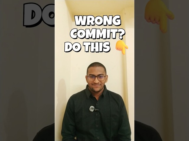 Committed by Mistake? Undo Git Commit SAFELY! #codingtips #git