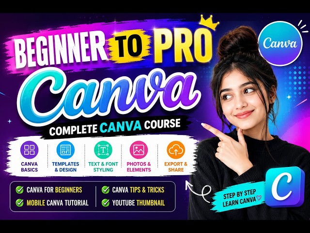 Canva tutorial from beginner to pro  Canva editing