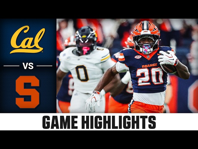 Resumen del partido Cal vs. Syracuse | Fútbol Americano de la ACC 2026