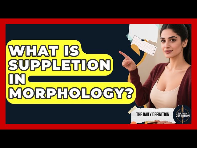 What Is Suppletion In Morphology? - The Daily Definition
