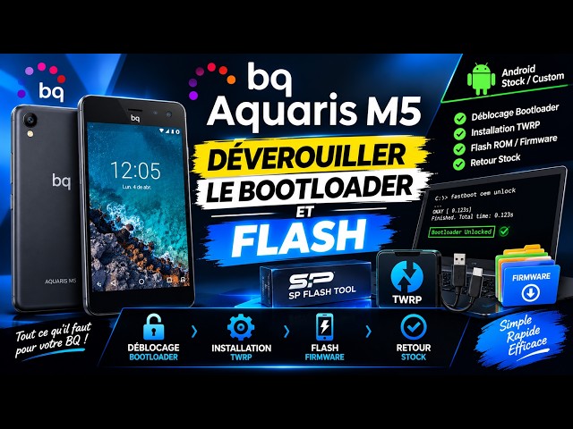 BQ Aquaris M5 Déverouiller le Bootloader et Flash
