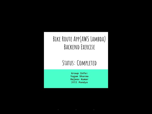 Backend Exercise (AWS Lambda)