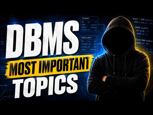 DBMS Most Important Topics | 📝🔥 RGPV DBMS Important Questions | Exam Preparation