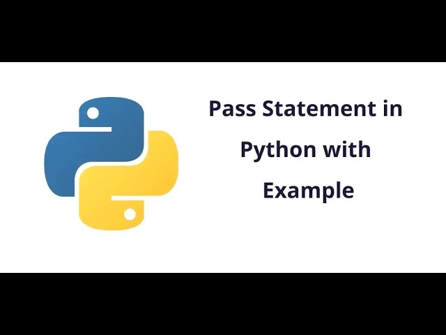 PASS STATEMENT IN PYTHON TAMIL | PYTHON TUTORIAL FOR BEGINNERS | PYTHON PROGRAMMING