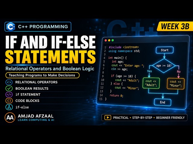 C++ if and if-else Statements | C++ Programming [Lecture 3B]