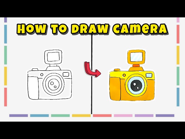 How to Draw a Camera – Easy Drawing Tutorial for Beginners