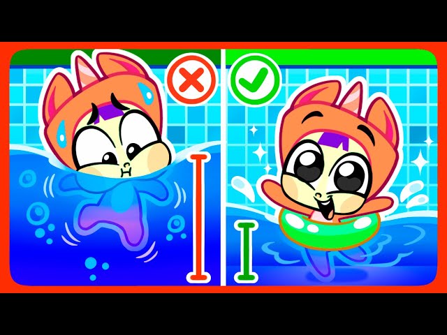 Reglas de Seguridad en la Piscina ⛔🛟| Caricatura de Seguridad ❌✔️| Juega Seguro en la Piscina