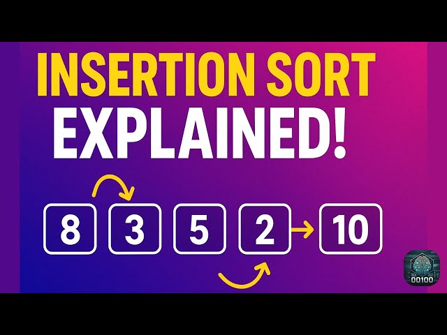 Insertion Sort Algorithm || Full explaination how this sorting algorithm works || Using Java