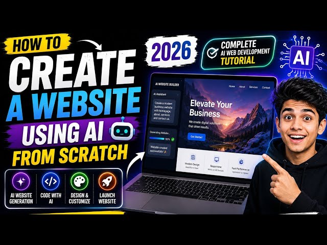 How to Create a Website Using AI From Scratch (2026) | Complete AI Web Development Tutorial