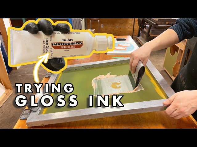 Trying Gloss Ink for the First Time in a Fine Art Print—Worth It? | Art Vlog
