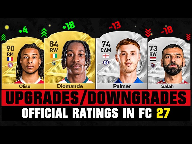 FIFA 27 | OFFICIAL BIGGEST RATING UPGRADES & DOWNGRADES IN FC 27! 😱🔥 ft. Diomande, Lamine...