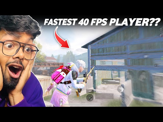 Crazy Fast Android 40 FPS Player (M24 Sniper Match) 1v1 - BGMI