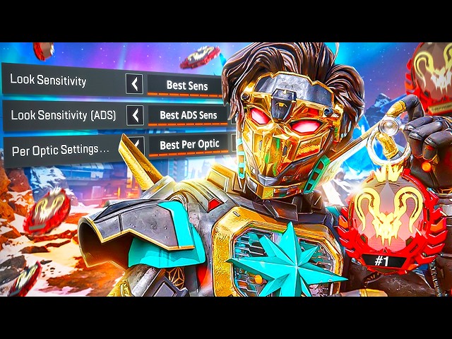 These are the #1 APEX PREDATOR settings.. (Apex Legends)