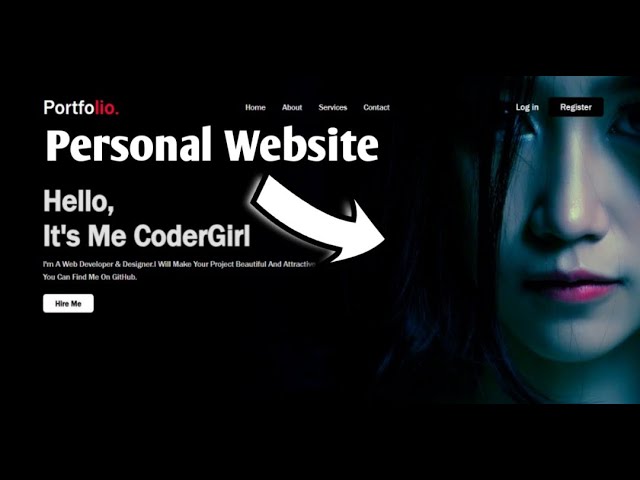 Creat A Responsive Portfolio Website Using HTML  CSS and JS - Easy Tutorial