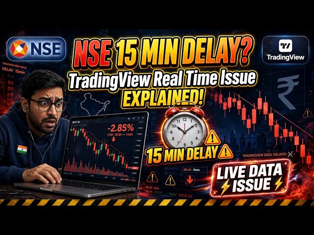 TradingView NSE 15-Min Delay Data Issue & Charges #NSE #stockmarket #tradingview #earnmoney #AI
