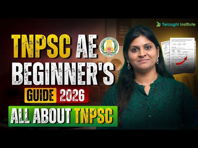 🎯 TNPSC AE Complete Exam Overview for Beginners 📘 | Terzaghi Institute