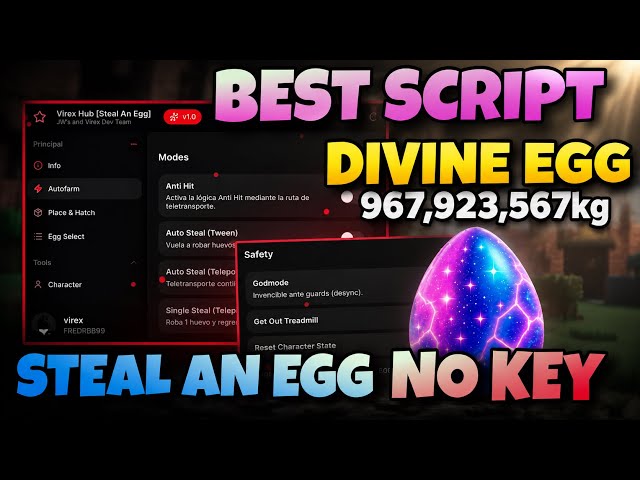 [KEYLESS] NEW STEAL AN EGG SCRIPT | ANTI HIT INSTANT STEAL AND GODMOD