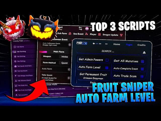 TOP 3 BEST Blox Fruits Scripts (NO KEY) – Auto Farm, Devil Fruit Sniper, Fast Attack [PASTEBIN 2026]