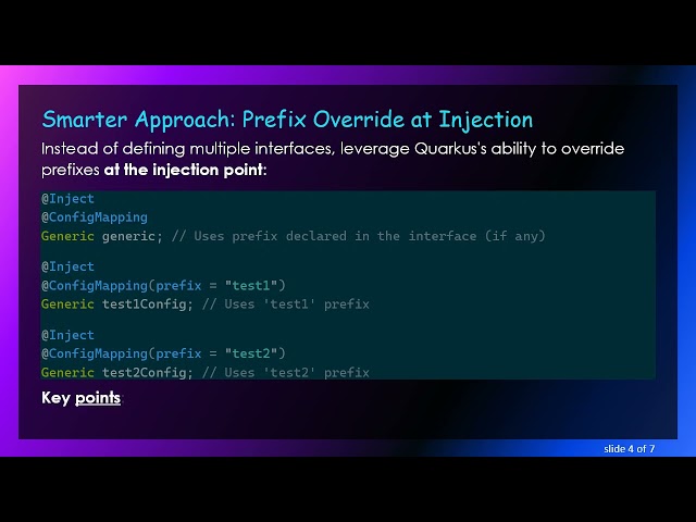 How to Load Multiple Configurations as Instances of the Same Java Class in Quarkus