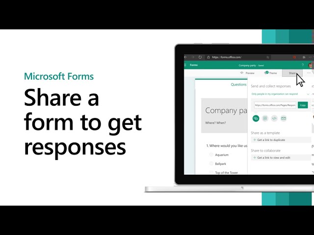 Share a form in Microsoft Forms