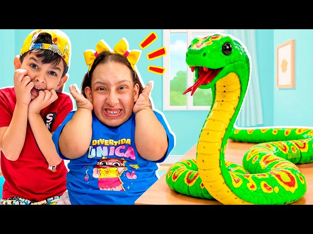 Maria Clara salva a su amigo JP del peligro | Historia para niños con MC Divertida