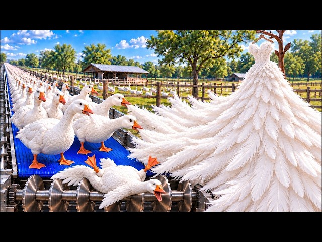 Inside a Massive Goose Feather Factory | Full Factory Process