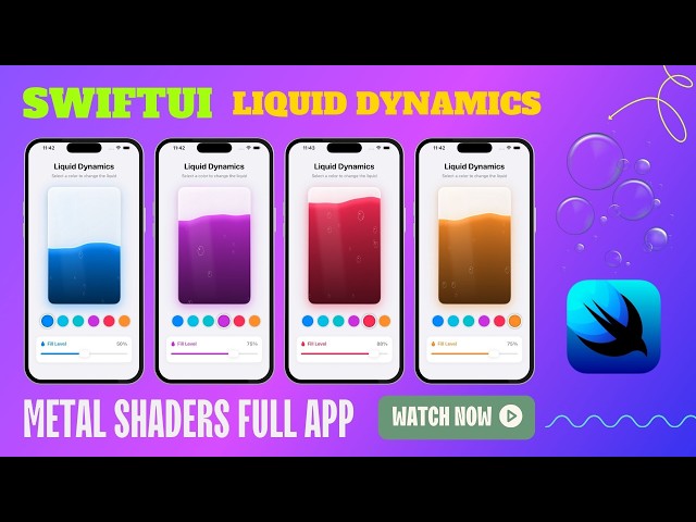 Cinematic Liquid Dynamics: Bridging SwiftUI & Metal Shaders