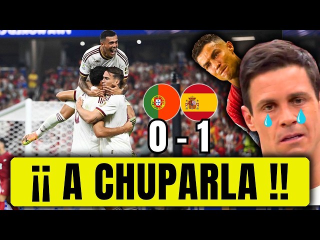 ESPAÑA DESTROZA a PORTUGAL y HUMILLA a EDU AGUIRRE ¡CRISTIANO FUERA del MUNDIAL!