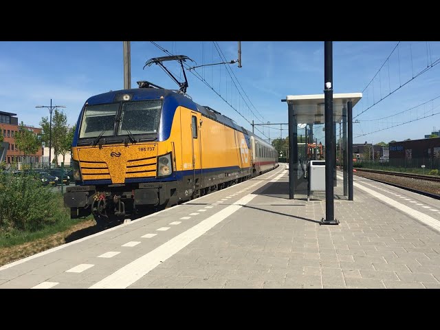 (Oude video) NS vectron met intercity Berlijn rijtuigen passeert door Rijssen!