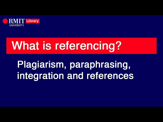 What is referencing?