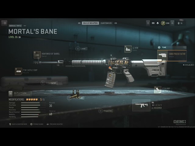 COD MW2 BEST M4 LOADOUT!!!!!