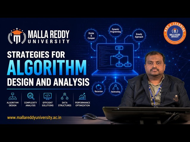 Strategies for Algorithm Design & Analysis | Problem Solving Techniques | MRU E-Learning