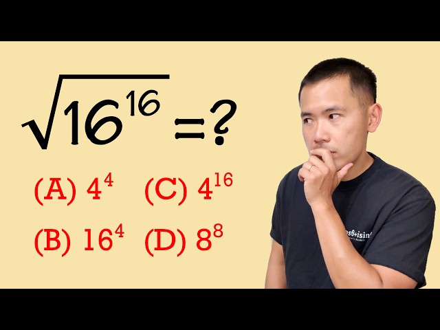 What is the square root of 16 to the 16th power?