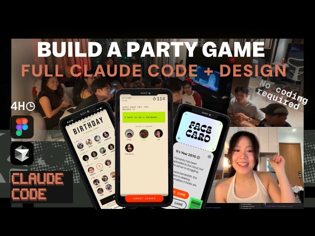 Full Claude Design + Code Guide: Build a Party Game (Full-Stack App in 4HRs End-To-End)
