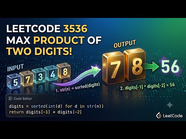 LeetCode 3536. Maximum Product of Two Digits | 2 Solutions