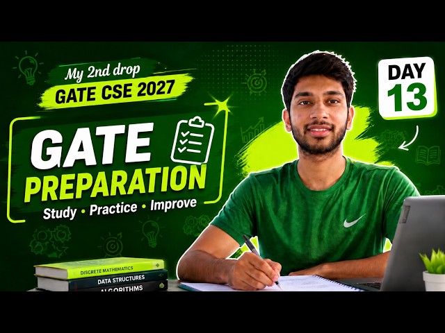 My 2nd Drop (Day 13) | Study Vlog | My Gate 2027 Journey