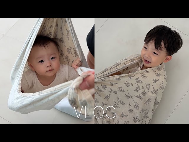 [VLOG] 할 말이 많아진 예린이와 마법의 양탄자를 탄 태린남매의 귀여운 일상!🧞‍♂️🪽[EN/JP]