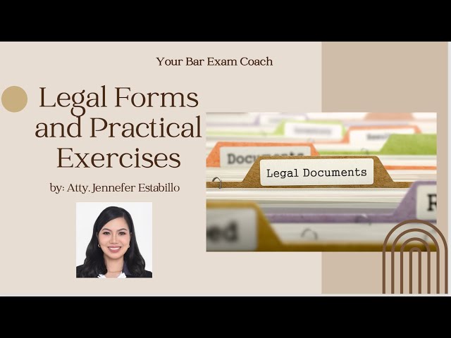 Legal Writing and Legal Forms | Practical Exercises (Part 1)