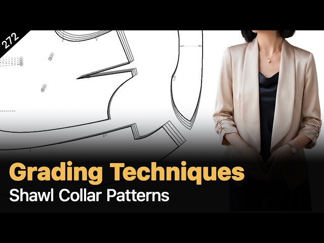 How to Grade a Shawl Collar Pattern | Advanced Pattern Grading Skills