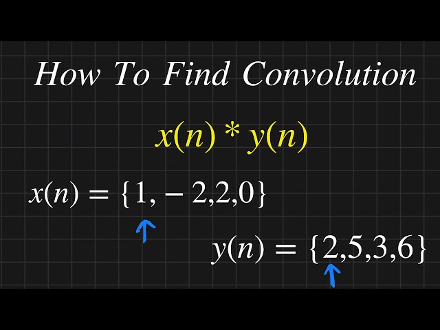 How To Find Convolution Between Two Discrete Signals