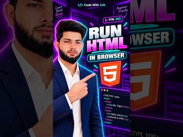 How to Run HTML in Browser | HTML for Beginners