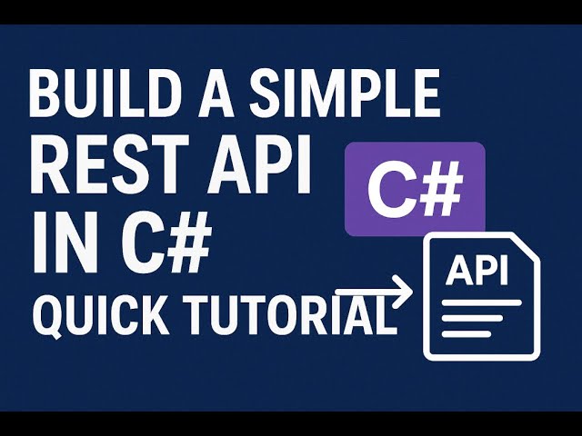 Build a Simple REST API in C# with VS Code: Quick Tutorial Part 1