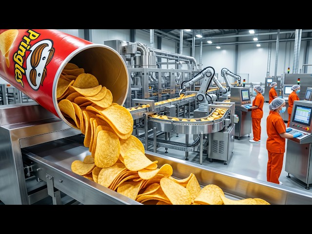 Pringles. How It's Made In Kellogg’s Factory. The Complete Manufacturing Process