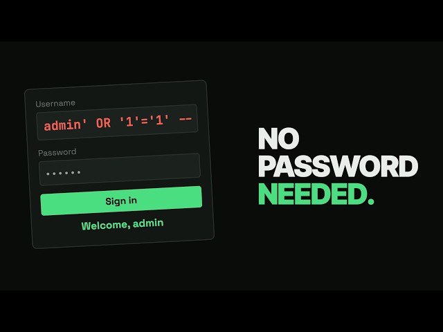 The Login Page That Lets Everyone In (SQL injection)
