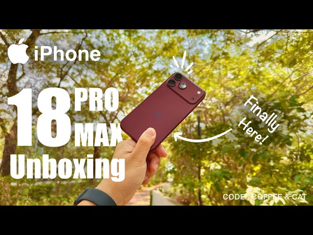 iPhone 18 Pro Max - Burgundy | Unboxing + a little bit of Performance & Camera Review