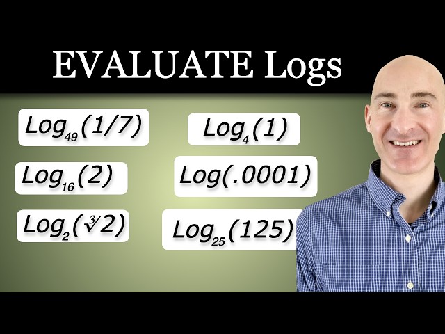 Evaluating Logarithms Explained (Step-by-Step Examples)