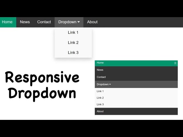 Responsive Hoverable Dropdown Navbar with HTML CSS and JavaScript