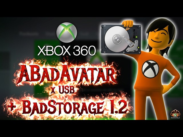 Use any HDD with ABadAvatar via USB on XBOX 360 without internal memory!
