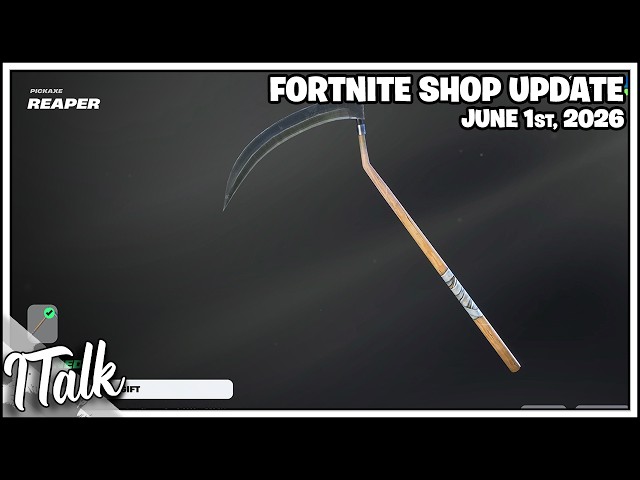 Fortnite Shop REAPER PICKAXE IS BACK! [June 1st, 2026] (Fortnite Chapter 7)