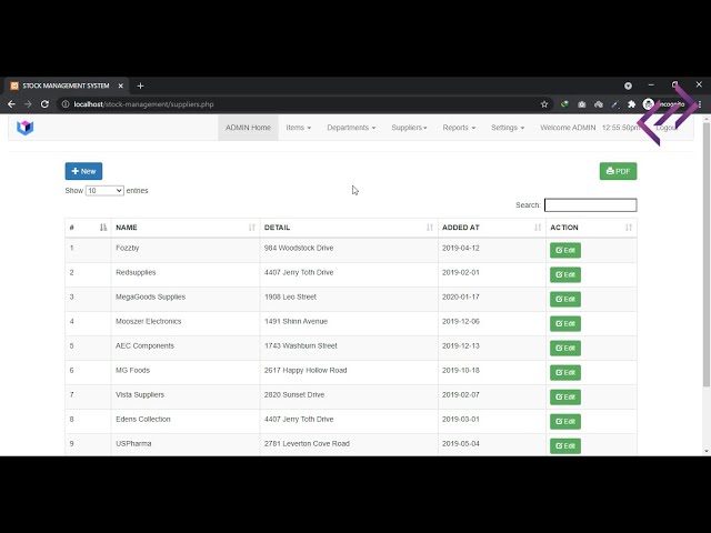 Stock Management System Project in PHP MySQL with Source Code - CodeAstro